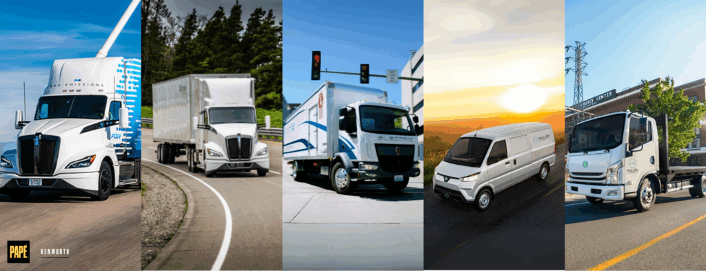 Electric trucks collage