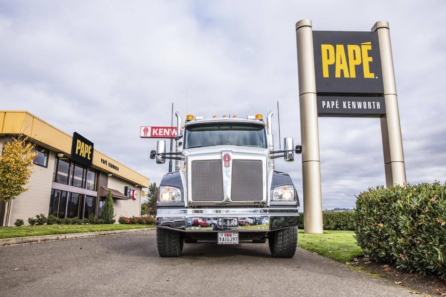 Truck at Pape Kenworth dealership